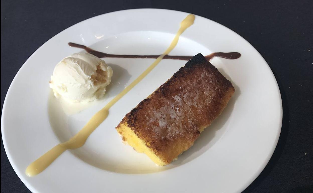 Torrija de sobao pasiego