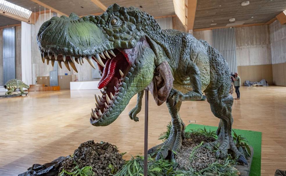 El T-rex es el dinosaurio que más gusta a los pequeños. La muestra abrirá este fin de semana en el Palacio de Exposiciones.