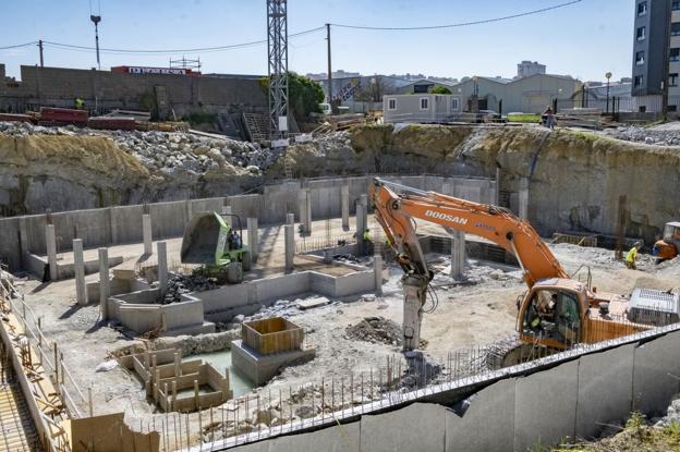 Estado de la construcción, ubicada en la calle Foramontanos, en una imagen de la última seman