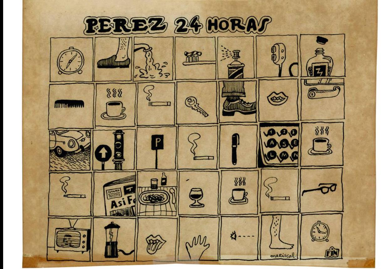 Javier Mariscal: 'Perez 24 horas', original publicado en 'Pauperrimux Comix', 1974.