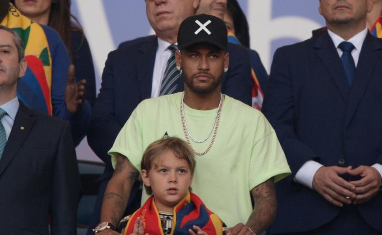 Neymar, en Maracaná, durante la final de la Copa América entre Brasil y Perú. 