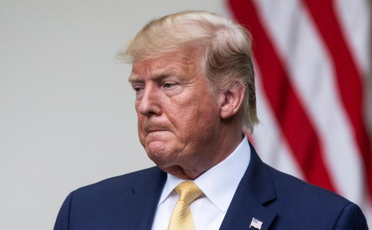 El presidente de Estados Unodos. Donald Trump. 