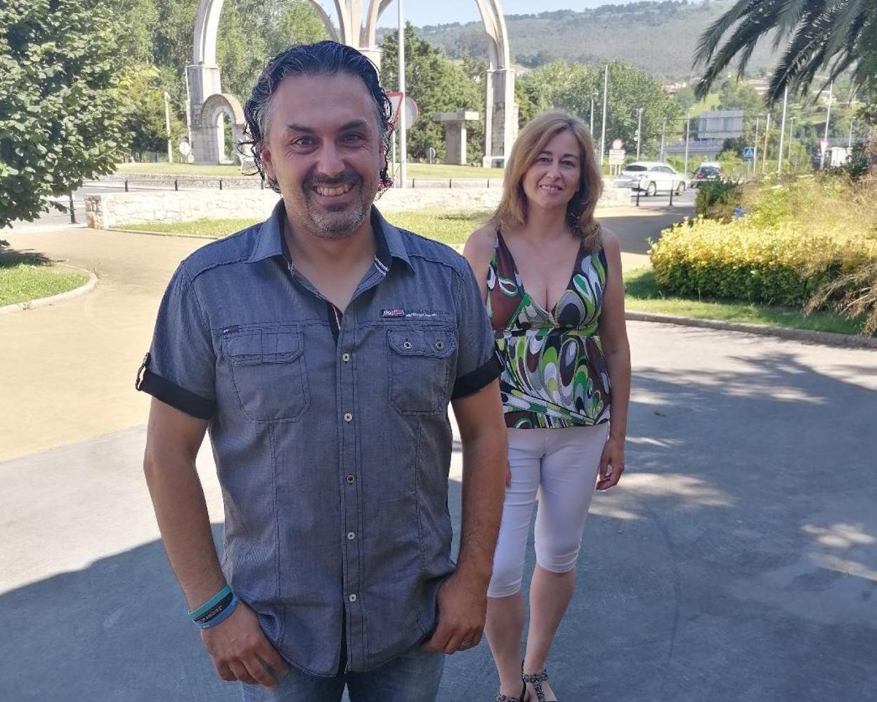 Raúl Magni y Ara Polanco, en El Astillero. 