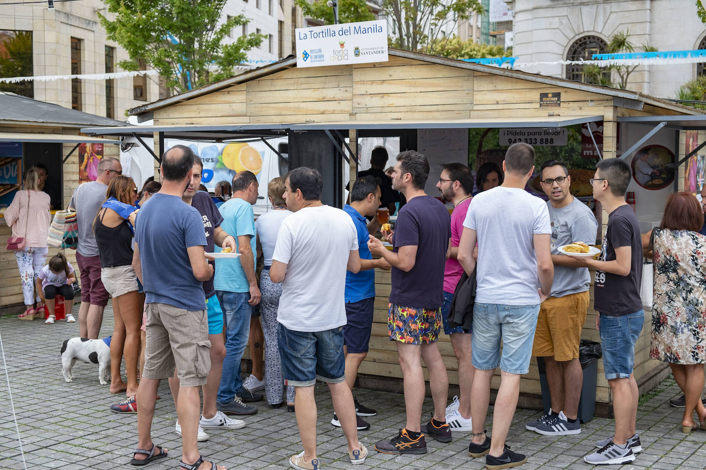 Las casetas de la plaza Alfonso XIII.