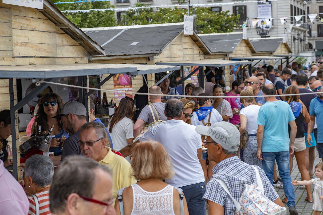 Las casetas de la plaza Alfonso XIII.