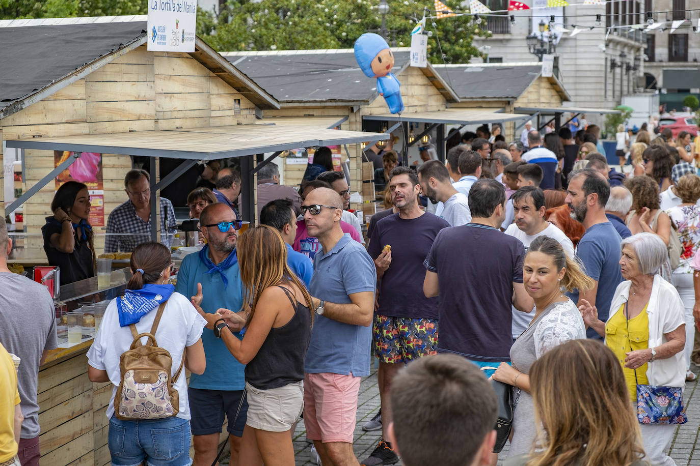 Las casetas de la plaza Alfonso XIII.