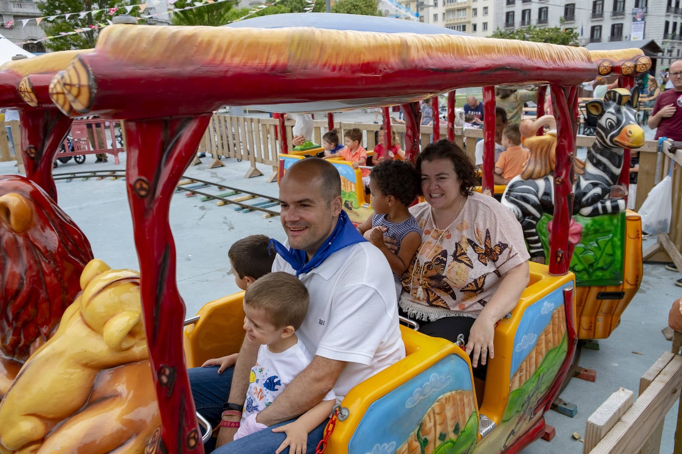 Las casetas de la plaza Alfonso XIII.