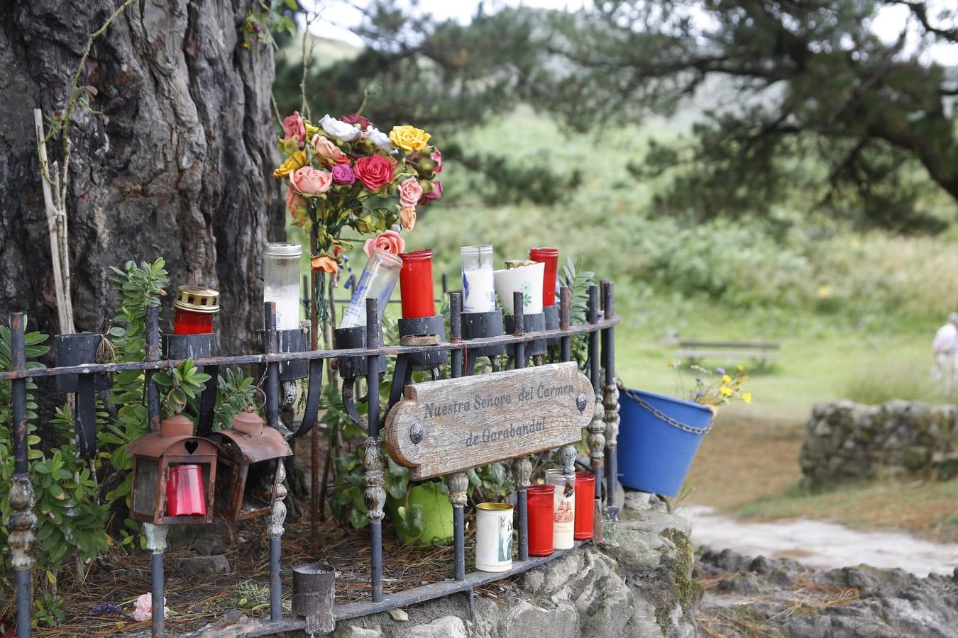 Detalle del lugar donde aseguran que se apareció la virgen.