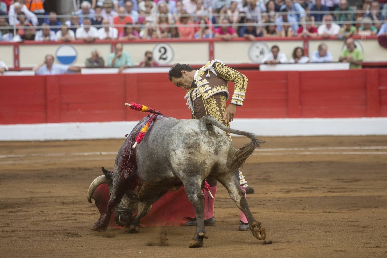 Curro Díaz, Manuel jesús 'El Cid' y Emilio de Justo en el tercer festejo de la Feria de Santiago