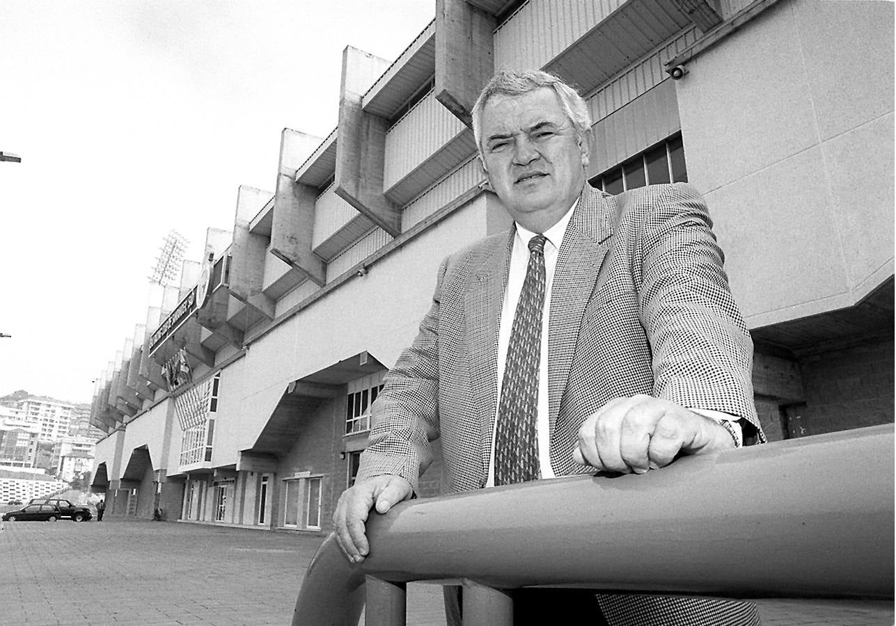 Miguel Ángel Díaz, ya presidente del Racing en 1998