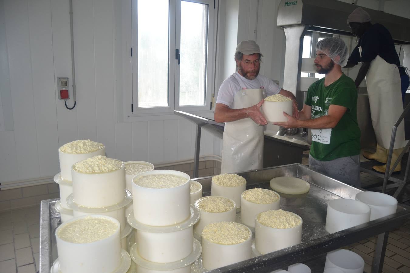 Cada dos días, la cuba de mil litros procesa la leche con la que se elaboran tres formatos diferentes. 