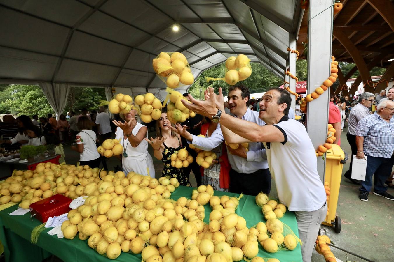 La fiesta de los Limones Solidarios celebra en el pueblo de Alfoz de Lloredo su octava edición