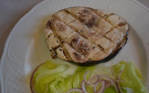 Bonito a la brasa.