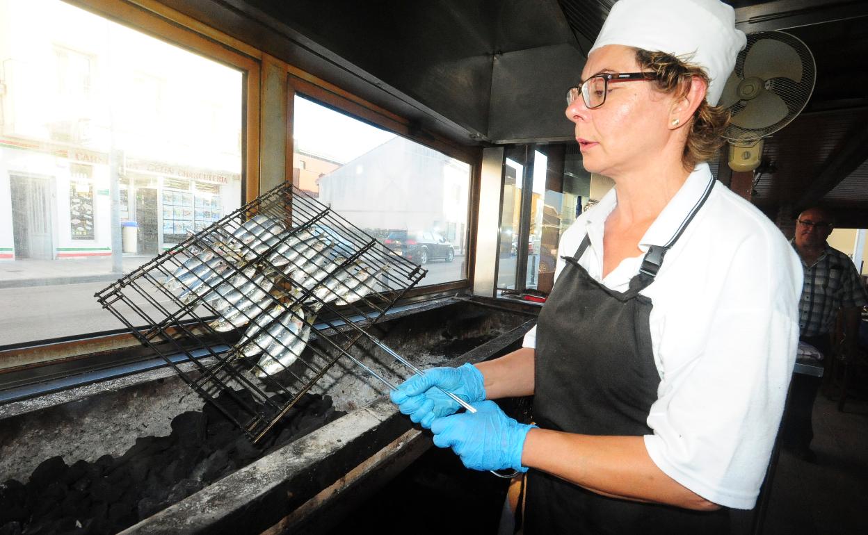 Las sardinas a la brasa, una de sus especialidades.