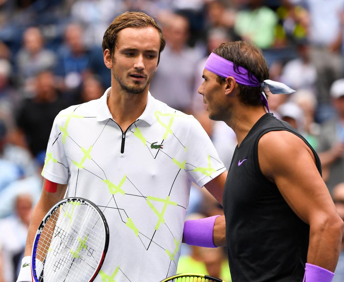 Rafael Nadal y Daniil Medvedev se midieron por el título masculino del US Open en el USTA Billie Jean King National Tennis Center de Nueva York