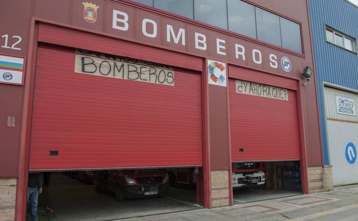 La antigua sede de los bomberos voluntarios de Camargo, cerrada en 2016. 