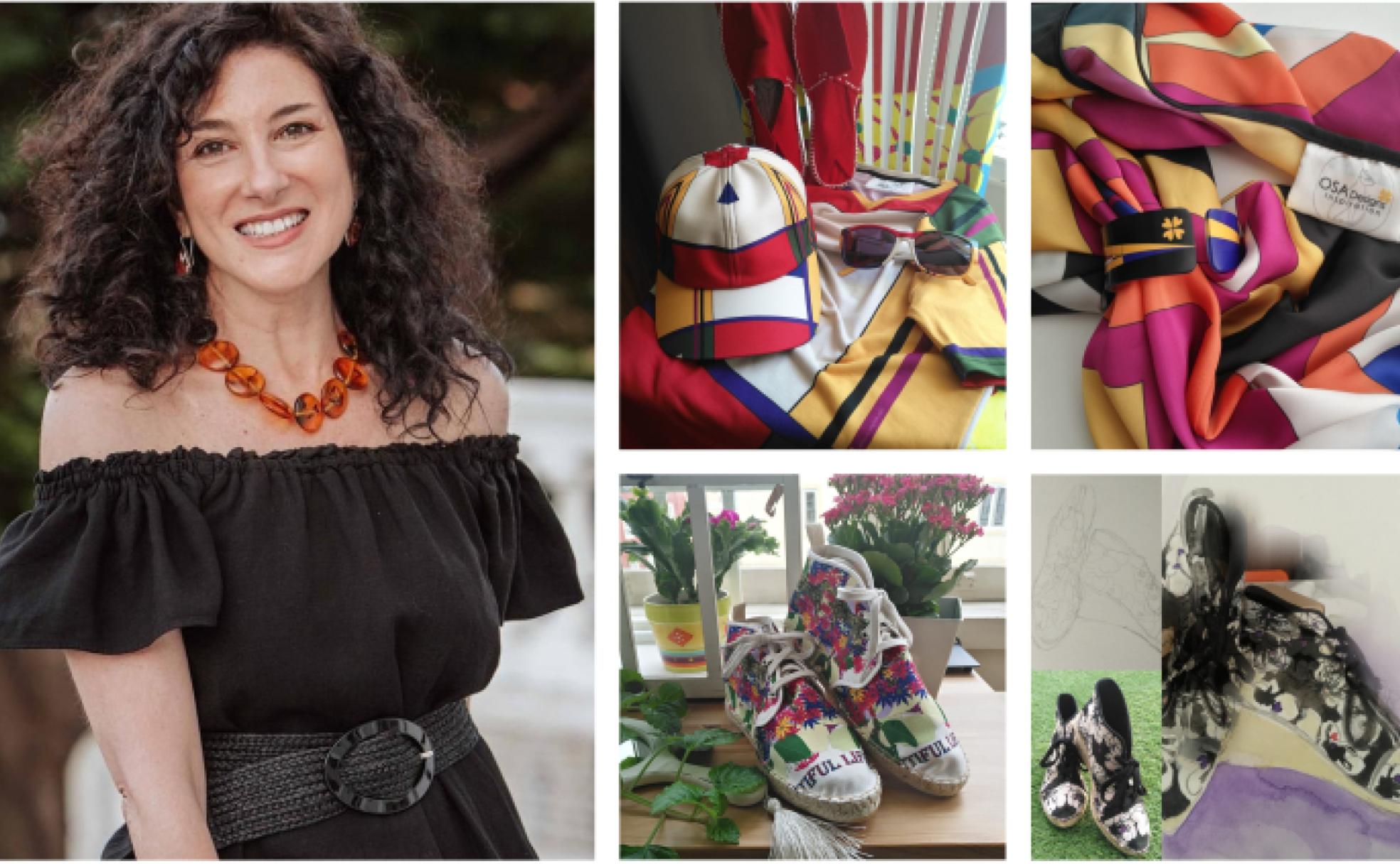 Claudia Iza, en la presentación de una colección cápsula de Osa Designs en el Hotel Real el pasado mes de junio.