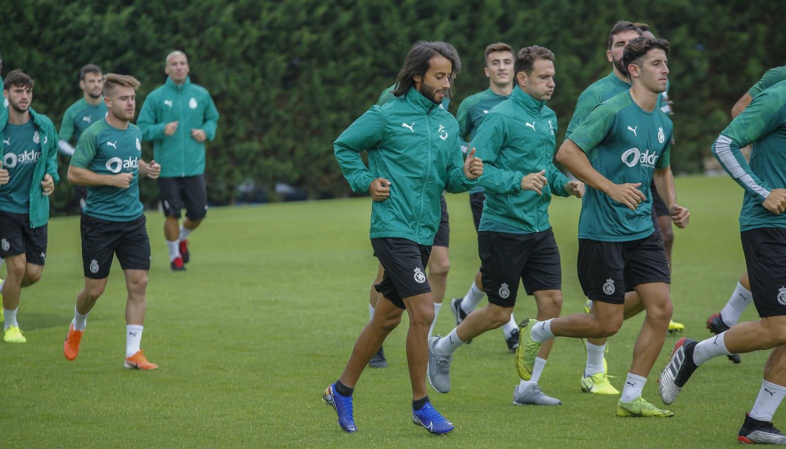 Fotos: El entrenamiento del día después de la victoria ante el Mirandés