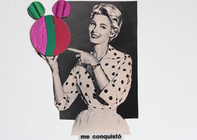 Imagen secundaria 1 - ELE, con círculos y témperas, recrea paisajes oníricos. Y Sara Huete los traslada a su propio universo e imaginario de poesía visual. 'Tres puntos de cuidado' o 'Todo sale redondo' son algunas de sus nuevas piezas.