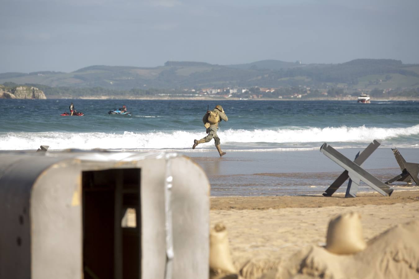 Fotos: Así ha sido el desembarco sin barcos en El Sardinero