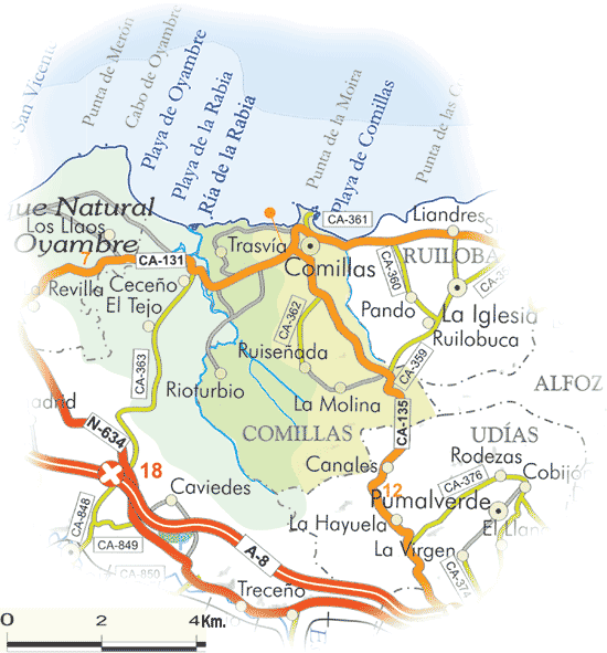 Núcleos de población | Comillas | Cantabria 102 Municipios
