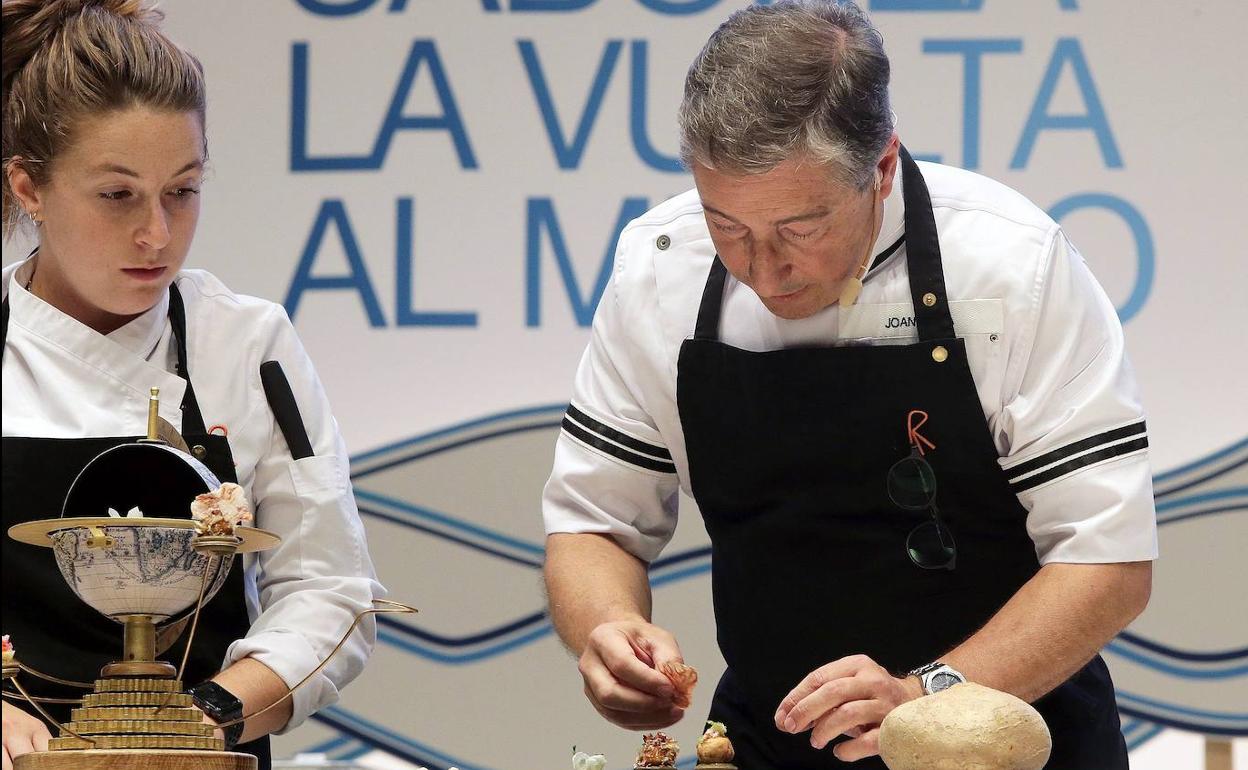 El cocinero Joan Roca, durante su ponencia en San Sebastián Gastronomika.