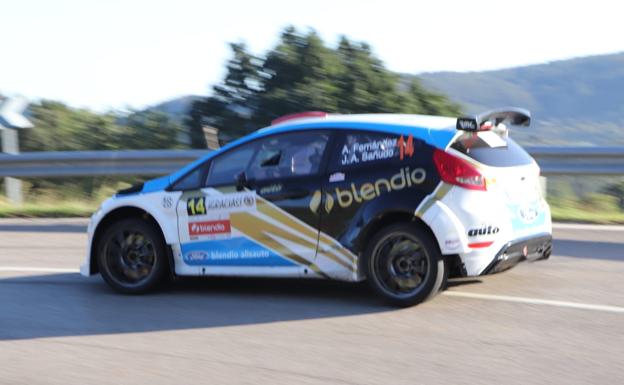 Fernández y Sañudo, en el shakedown.