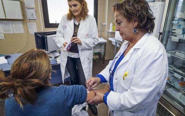 Enfermeras en el centro de salud de Cabezón.