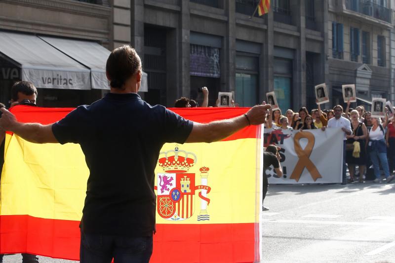 Protestas por las calles de Barcelona tras conocerse la sentencia