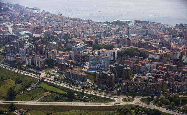 Vista aérea de la zona de Los Castros y General Dávila