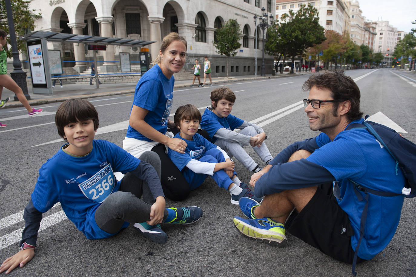 La salida de la carrera de 2 kilómetros. 