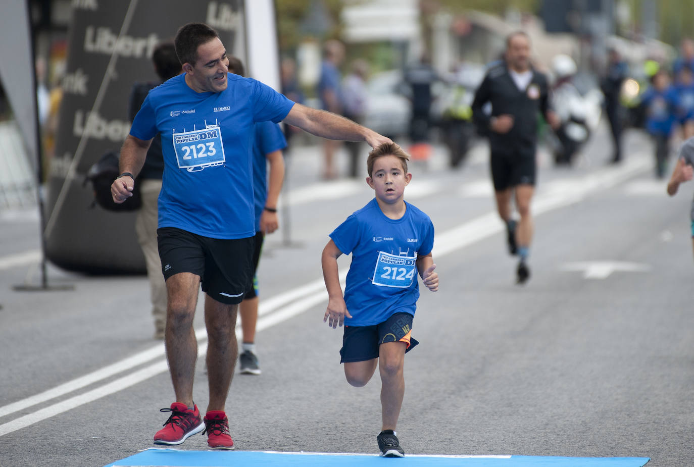 La salida de la carrera de 2 kilómetros. 