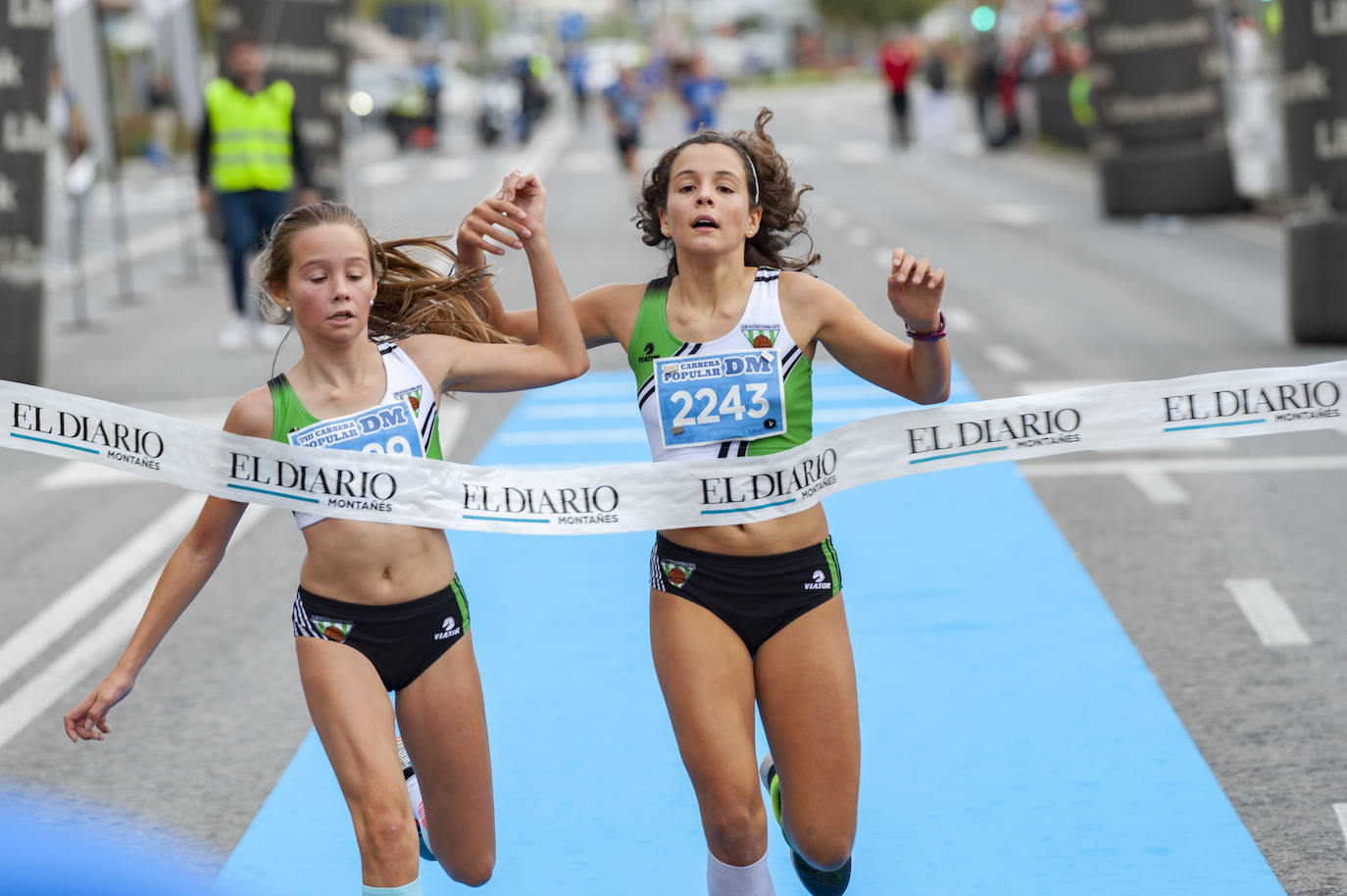 La salida de la carrera de 2 kilómetros. 