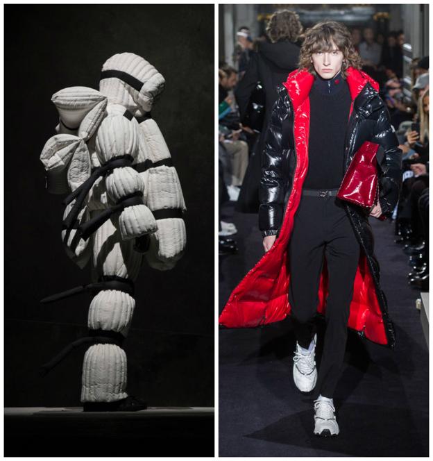 Diseño de Moncler X Craig Green y prenda de Valentino