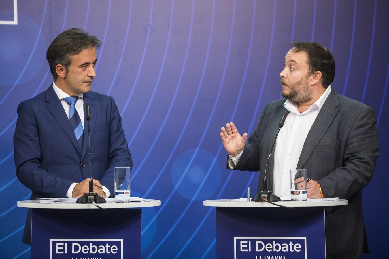 Pedro Casares (PSOE), Diego Movellán (PP), Rubén Gómez (Cs), José María Mazón (PRC), Emilio del Valle (Vox) y Luis del Piñal (Podemos) han confrontado sus ideas en el debate electoral de El Diario Montañés