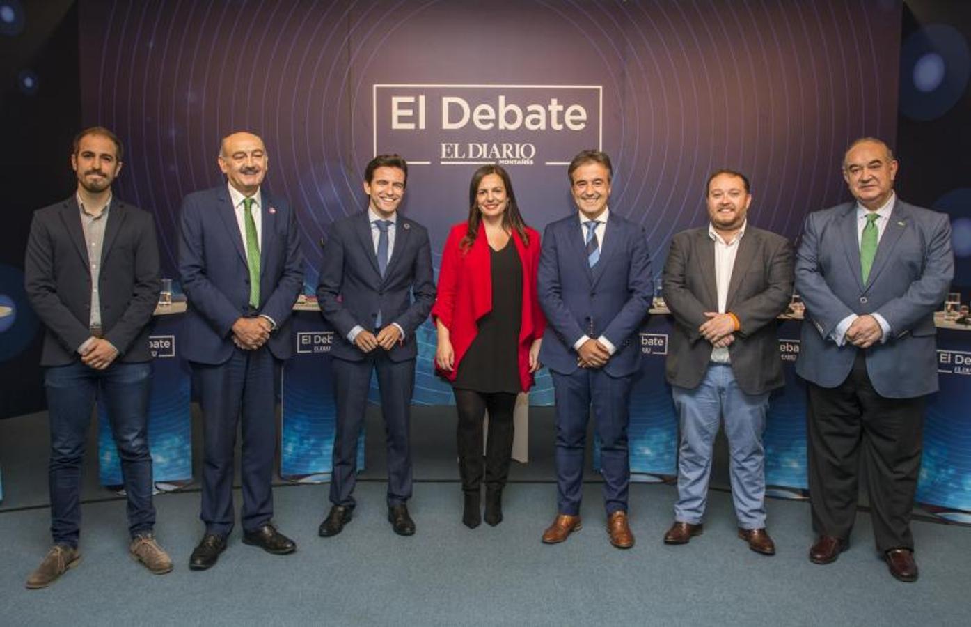 Pedro Casares (PSOE), Diego Movellán (PP), Rubén Gómez (Cs), José María Mazón (PRC), Emilio del Valle (Vox) y Luis del Piñal (Podemos) han confrontado sus ideas en el debate electoral de El Diario Montañés