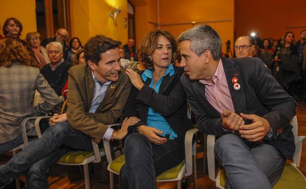 La ministra en el mitin de Pontejos