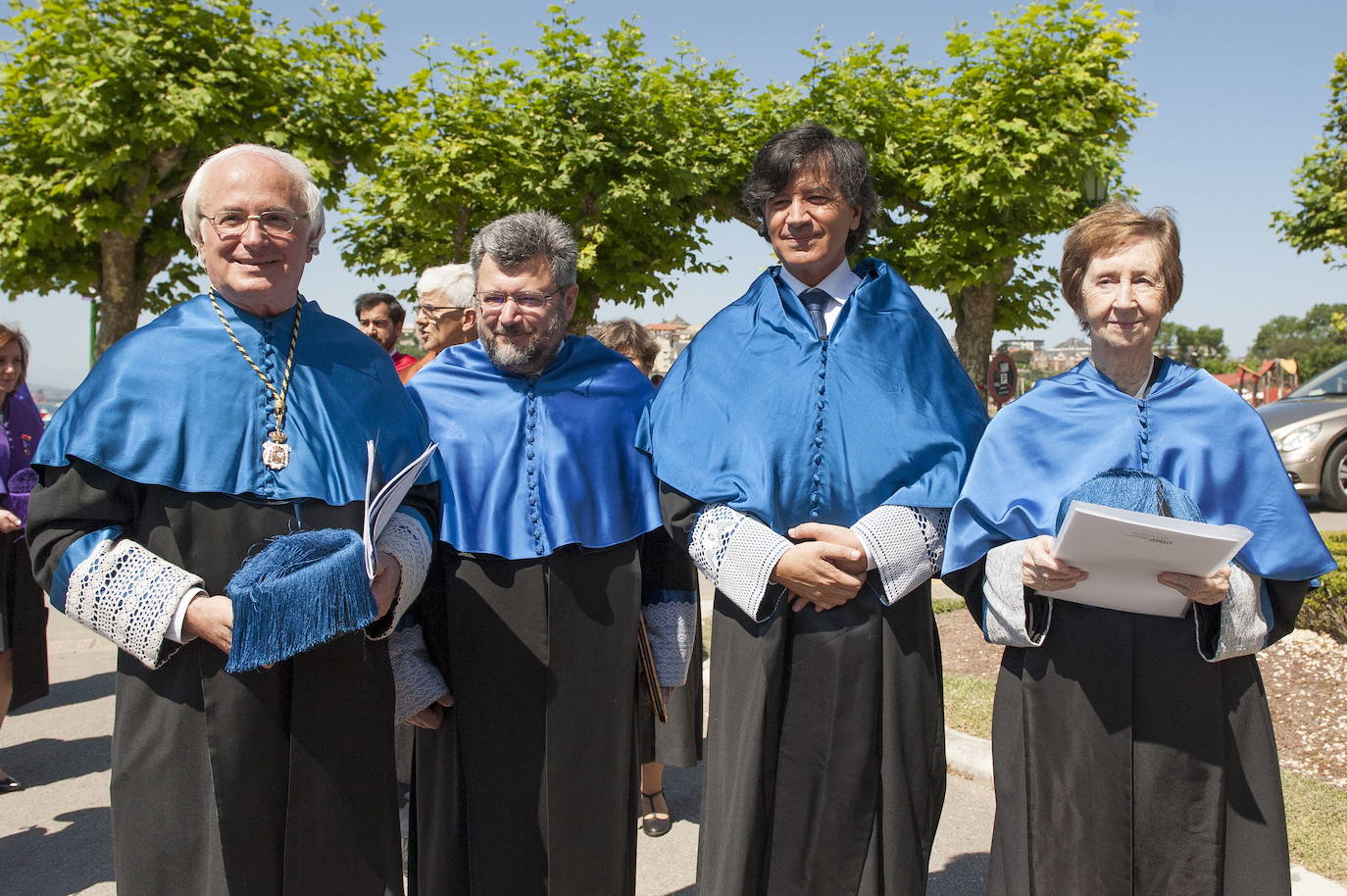 En la investidura de los doctores honoris causa de la UIMP Efim Zelmanov y Carlos López Otín.