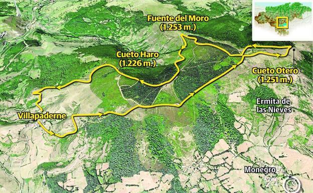 Trazado del recorrido de 13 kilómetros.