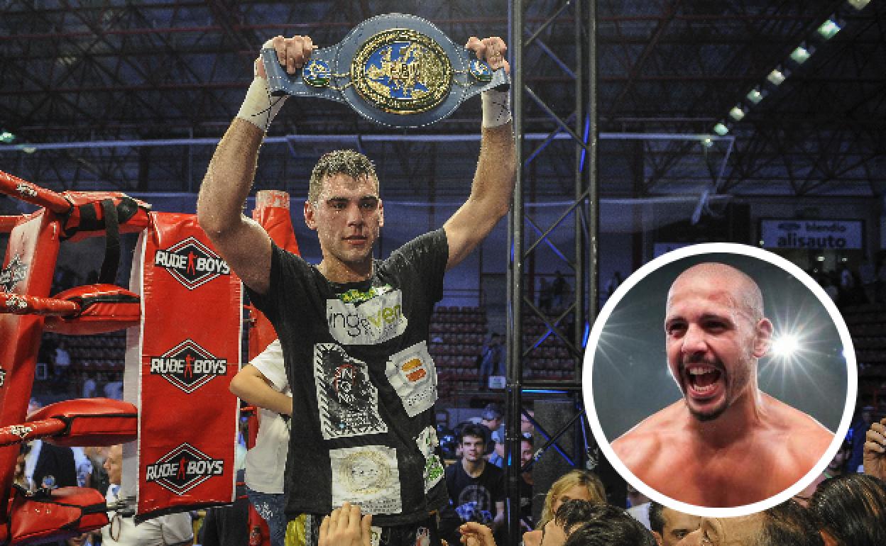 ´El Niño´ retiene su cinturón de campeón de Europa del superwélter después de ganar a los puntos una pelea durísima, ante un rival, Rabchanka. En el círculo, el que será su próximo rival, el francés Fouad El Massoudi