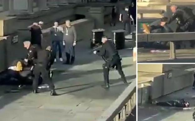 Mueren dos de los heridos con un cuchillo por el terrorista abatido por la Policía en el puente de Londres