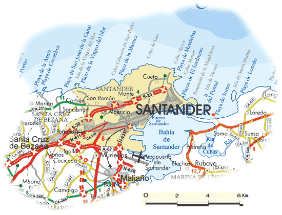 Núcleos de población | Santander | Cantabria 102 Municipios