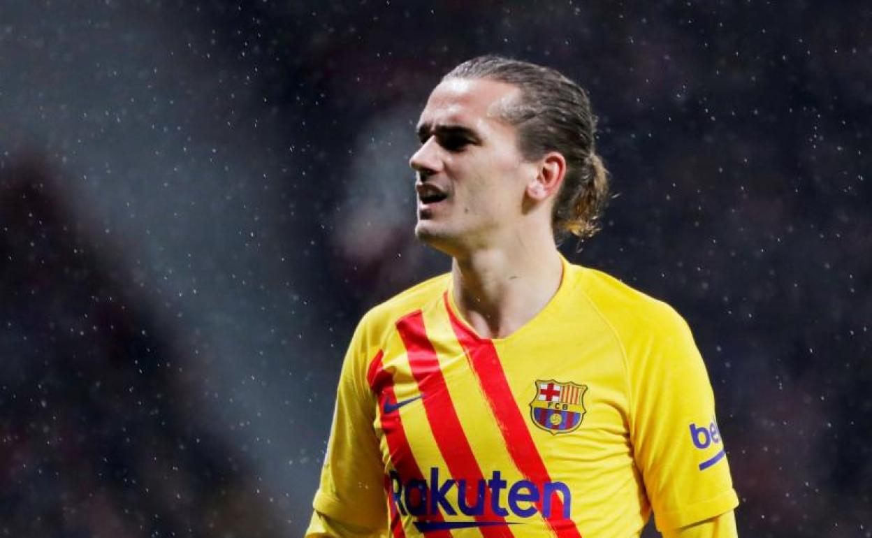 Antoine Griezmann, durante el partido del pasado domingo en el Wanda Metropolitano. 