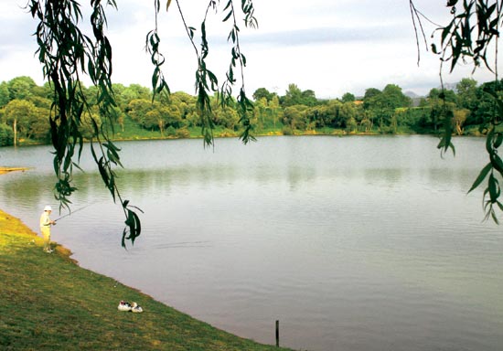 Lago del Acebo, en Cabárceno.