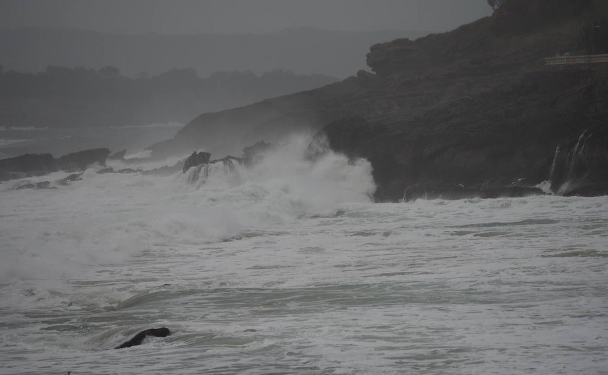 Imagen tomada esta mañana en El Sardinero.