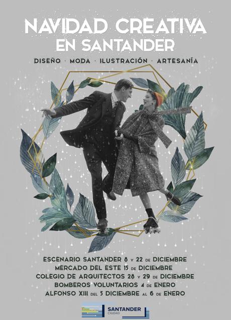 Imagen - Cartel de 'Navidad Creativa en Santander'.