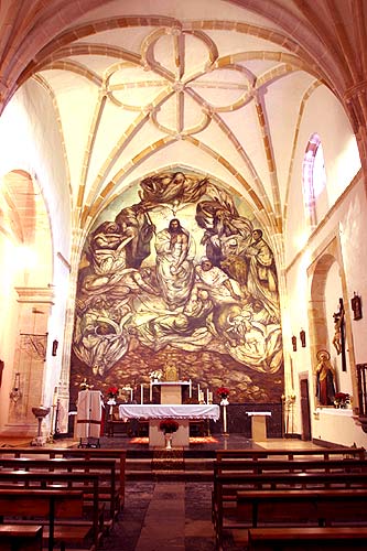 Vista del mural de 'La Transfiguración', de Fernando Calderón.