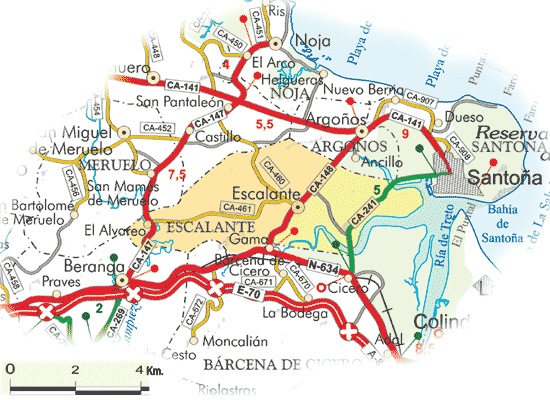 Núcleos de población | Escalante | Cantabria 102 Municipios