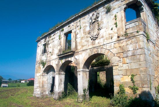 Vista del palacio del Corro, en el barrio de las Agüeras.