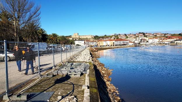 Las obras del nuevo puerto deportivo de San Vicente se iniciaron el pasado mes de noviembre.